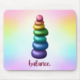 Guthaben an. Rainbow Stacking Rocks Maus Pad Mousepad