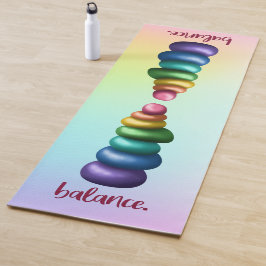 Guthaben an. Rainbow Stacking Rocks Yoga Mat Yogamatte