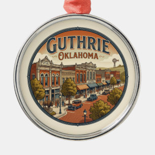 Guthrie Historic District USA Ornament Aus Metall