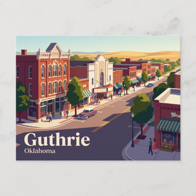 Guthrie, Oklahoma, USA Postkarte (Vorderseite)