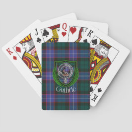 Guthrie Scottish Clan Tartan & Crest Spielkarten