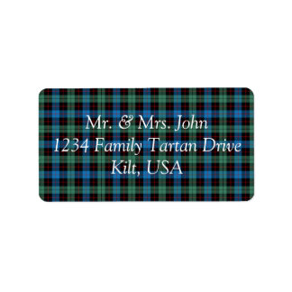 Guthrie Tartan Label Adressaufkleber