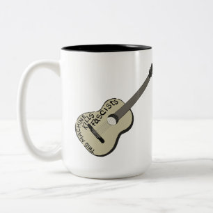 Guthrie's Gitarre "Diese Maschine tötet Faschisten Zweifarbige Tasse