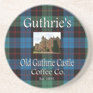 Guthrie's Old Guthrie Castle Coffee Co. Untersetze Sandstein Untersetzer
