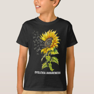 Gütige Sonnenblume Dyslexie-Bewusstsein T-Shirt
