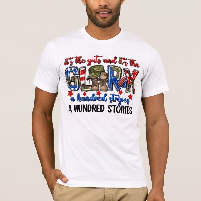 Guts and Glory: Die Ehre eines Soldaten T-Shirt (Vorderseite)