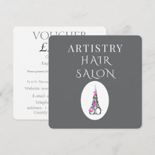 Gutschein für Friseursalons mit Branding für Bouti