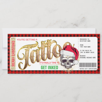 Gutschein für Weihnachtsgeschenkgutscheine Einladung