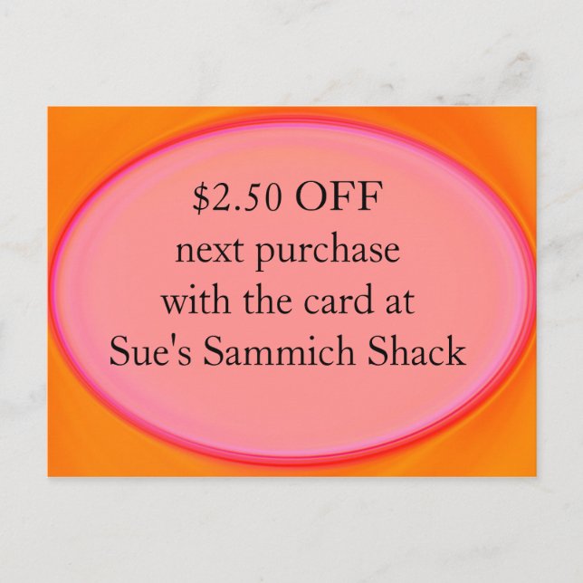 Gutschein Postkarte (Vorderseite)