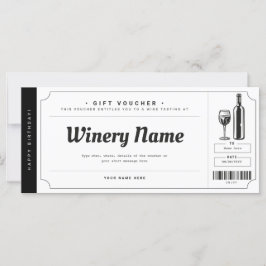 Gutscheinschein für Weinproben