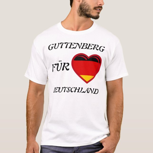 GUTTENBERG FÜR DEUTSCHLAND T-Shirt (Vorderseite)