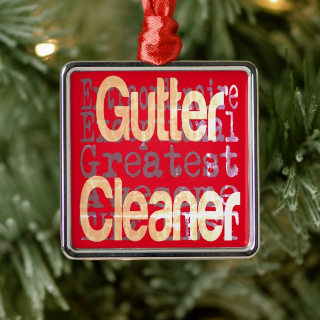 Gutter Cleaner Extraordinaire Ornament Aus Metall (Baum)