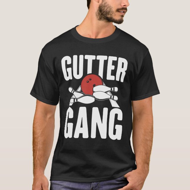 Gutter Gang - Bowling T-Shirt (Vorderseite)
