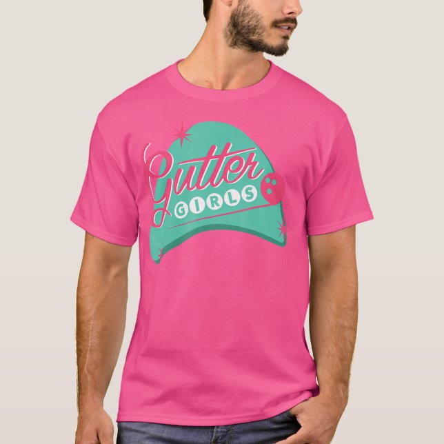 Gutter Girls Bowling Mannschaft für Frauen oder Mä T-Shirt (Vorderseite)