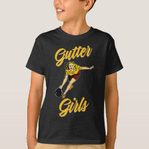 Gutter Girls Lustiges Retro-Bowling-Team-Geschenk T-Shirt