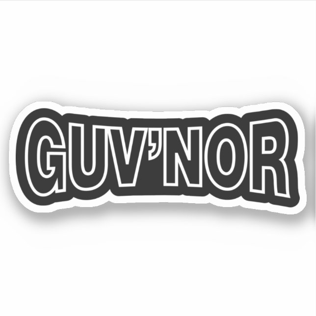 GUV'NOR AUFKLEBER (Vorderseite)