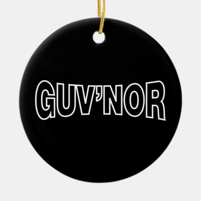 GUV'NOR KERAMIK ORNAMENT (Vorne)