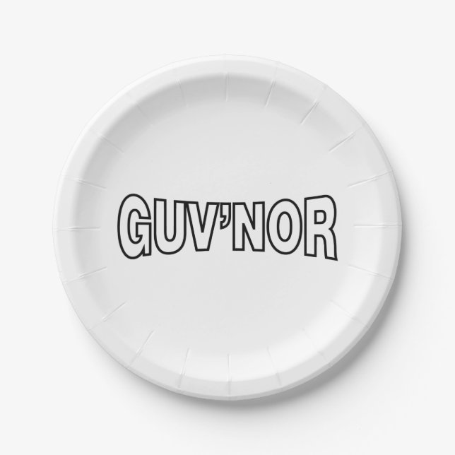 GUV'NOR PAPPTELLER (Vorderseite)