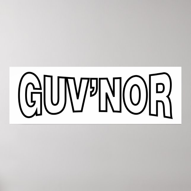 GUV'NOR POSTER (Vorne)