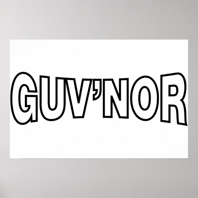 GUV'NOR POSTER (Vorne)