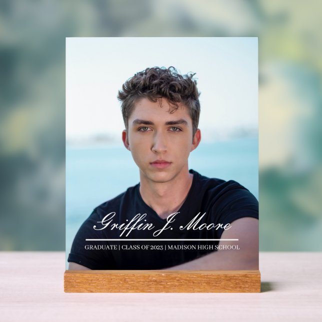 Guy Grad Modern Graduate Plaque photo (Neutre)