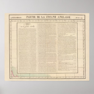 Guyana, Antillen Poster