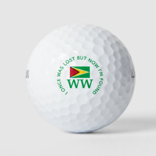 GUYANA Benutzerdefiniertes MONOGRAMM Christlich Ve Golfball