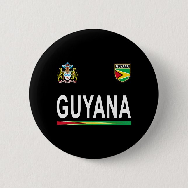 Guyana Cheer Jersey 2017 Fußball Guyana Button (Vorderseite)