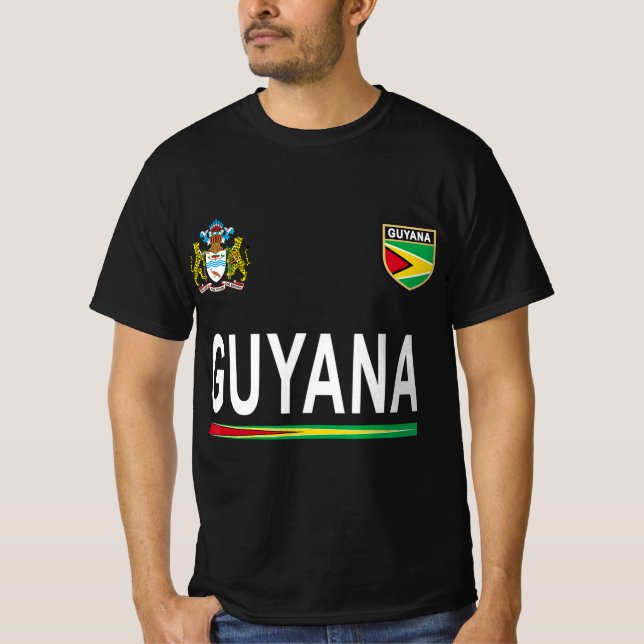 Guyana Cheer Jersey 2017 Fußball Guyana T-Shirt (Vorderseite)