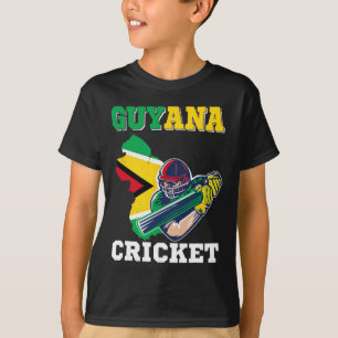 Guyana Cricketspieler Flagge Jersey Guyana Sport T-Shirt
