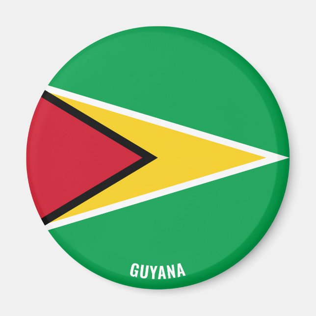 Guyana Drapeau Charme Patriotique Magnet (Devant)
