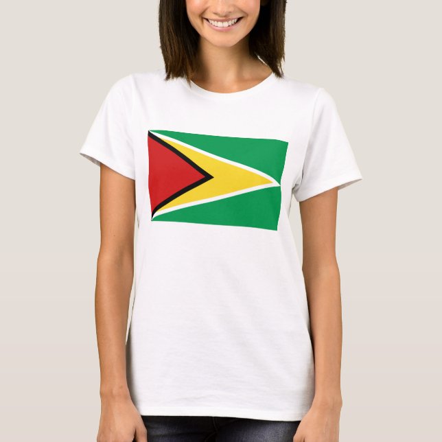 Guyana Drapeau x Carte T-shirt (Devant)