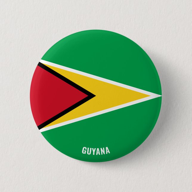 Guyana Flag Charming Patriotic Button (Vorderseite)