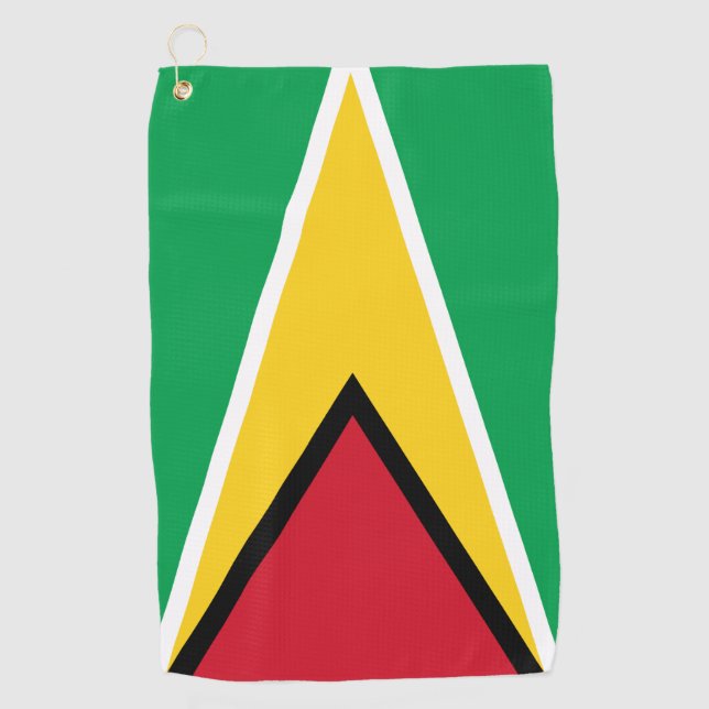 Guyana Flag & Guyana Golfurlaub /sport Golfhandtuch (Vorderseite)