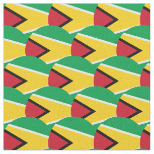 Guyana Flag & Guyana Trendy Fabric /mode Stoff