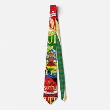 Guyana Flag Jaguar Krawatte von RokCloneDesigns