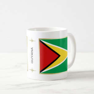 Guyana Flag + Map Mug