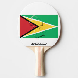 GUYANA FLAG & MAP Personalisiert Tischtennis Schläger