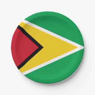 Guyana flag pappteller
