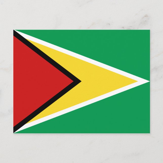 Guyana Flag Postcard Postkarte (Vorderseite)