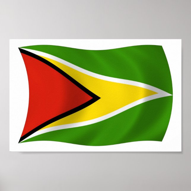 Guyana Flag Poster Print (Vorne)
