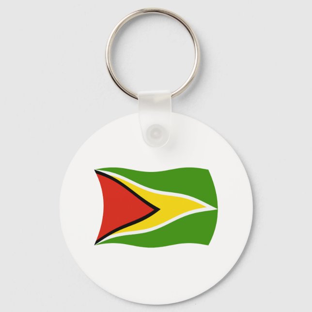 Guyana Flag Schlüsselanhänger (Vorderseite)