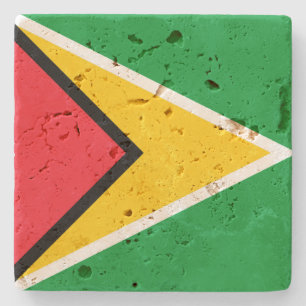 Guyana Flag Stone Untersetzer