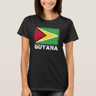 Guyana Flag Unterstützung Guyaner Menschen Frauen  T-Shirt