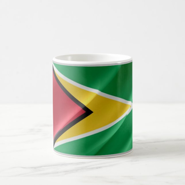Guyana - Flag Wave - Kaffeetasse (Mittel)