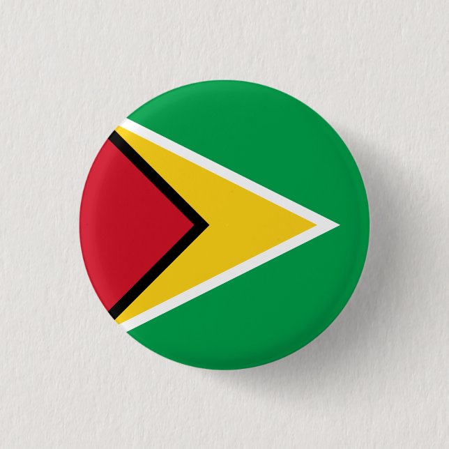 Guyana-Flagge Button (Vorderseite)