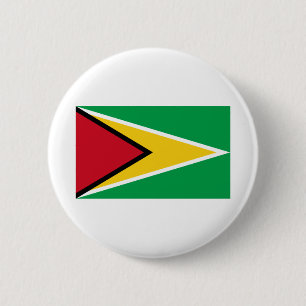 Guyana-Flagge Button