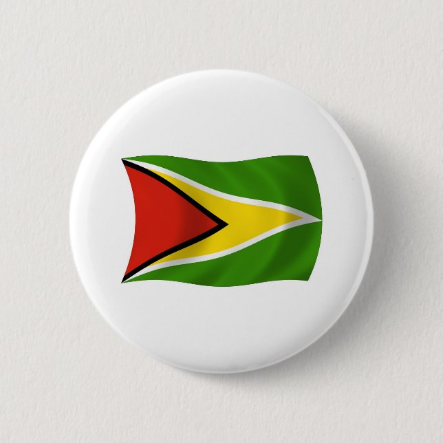 Guyana-Flagge-Button Button (Vorderseite)
