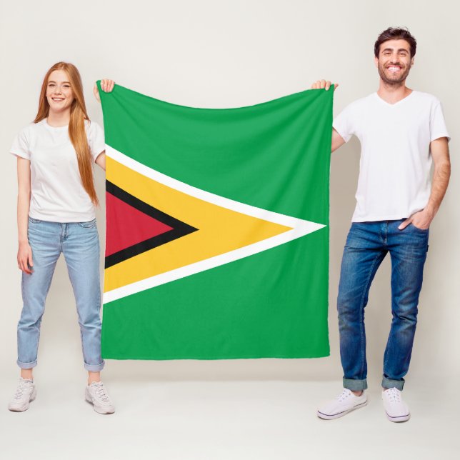 Guyana-Flagge Fleecedecke (Beispiel)