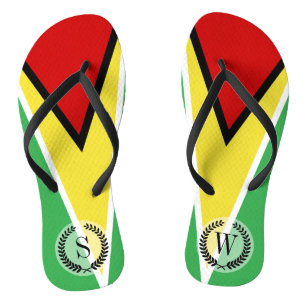 Guyana-Flagge Flip Flops